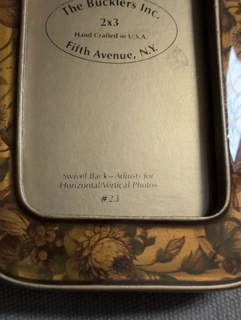 The Bucklers Gold Floral Picture Frame 2